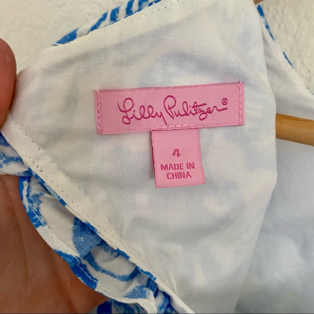 Lilly Pulitzer Blue Lobster Coral Dress 4 - Picture 5 of 5